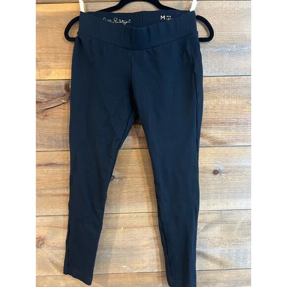 Lilly Pulitzer MIA LEGGING Leggings Black Stretch Pants M‎ - Picture 4 of 9